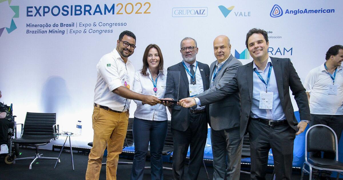 EXPOSIBRAM 2022 | BAMIN recebe prêmio de melhor estande | Brasil Mineral